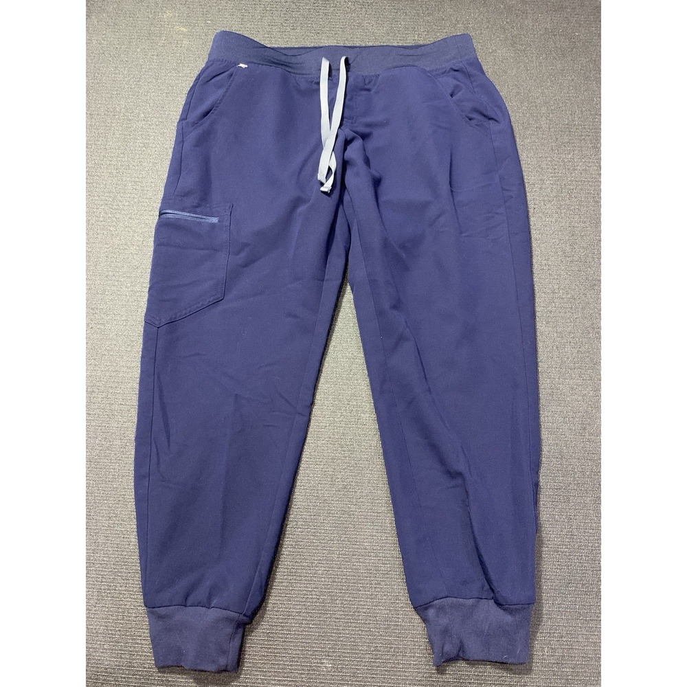 Figs Zamora‎ Jogger Scrub Pants Navy Size Large Petite